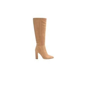 MANGO Leather High-Leg Boot